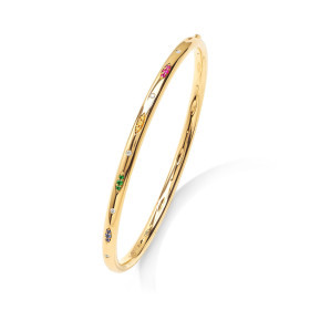         Gelbgold, Armschmuck, Tamara Comolli GYPSY Armspange mit Pavé 'Candy' BA-Gyp-CanP-17-yg