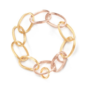         Gelbgold, Armschmuck, Ole Lynggaard Copenhagen Love Armband groß mit Anhänger A1734-419