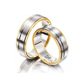 Weißgold, Ringe, Meister Trauringe Classics 112.8735.01/112.8735.00-GW