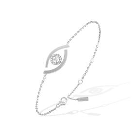 Weißgold, Armschmuck, Messika Lucky Eye Armband 10034-WG