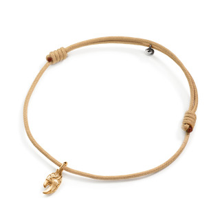 Gelbgold, Armschmuck, Ole Lynggaard Copenhagen Yiung Fish Claw Kordelarmband, Ref: A3154-401