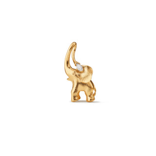 Gelbgold, Halsschmuck, Ole Lynggaard Copenhagen Elephant Anhänger groß, Ref: A2880-401
