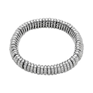 Weißgold, Armschmuck, FOPE Eka Flex'it Armband mit Diamantpavé, Ref: 58102BX_PB_B_XBX_0XS