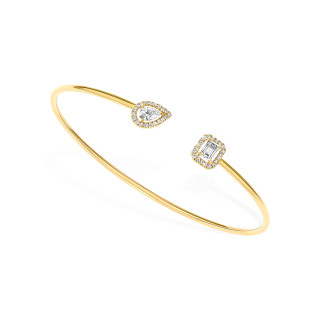 Gelbgold, Armschmuck, Messika Jonc Flex My Twin Toi & Moi X2 Armreif, Ref: 07222-YG