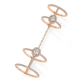 Roségold, Ringe, Messika Glam'azone Double Pavé Ring, Ref: 05671-PG