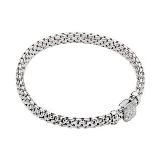 Weißgold, Armschmuck, FOPE Eka Flex'it Armband mit Diamantpavé, Ref: 56102BX_PB_B_XBX_0XS