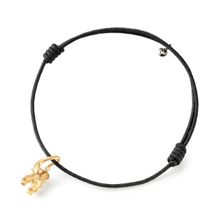 Gelbgold, Armschmuck, Ole Lynggaard Copenhagen Elephant Kordelarmband, Ref: A2833-401