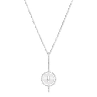 Weißgold, Halsschmuck, Messika Lucky Move Arrow Collier, Ref: 10113-WG