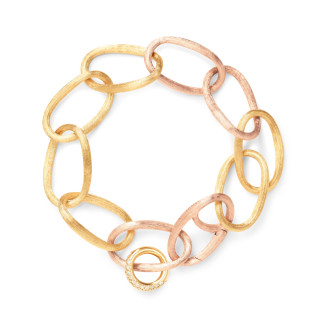 Gelbgold, Armschmuck, Ole Lynggaard Copenhagen Love Armband groß mit Anhänger, Ref: A1734-417