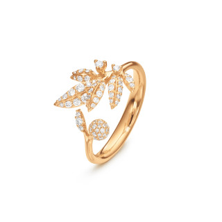 Gelbgold, Ringe, Ole Lynggaard Copenhagen Winter Frost Ring, Ref: A2771-401