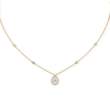         Gelbgold, Halsschmuck, Messika Joy Diamant Poire Collier