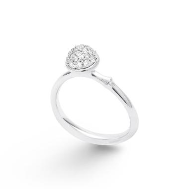 Ringe, Weißgold, Ole Lynggaard Copenhagen Lotus Ring Small