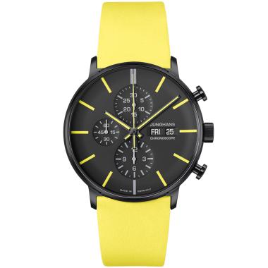 Herrenuhr, Automatik, Junghans FORM A Chronoscope, Date English