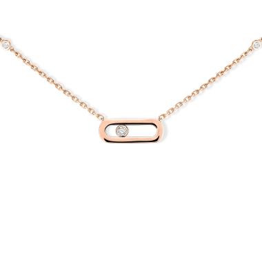Halsschmuck, Roségold, Messika Move Uno Gold Kette