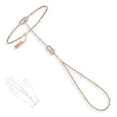 Armschmuck, Roségold, Messika Move Uno Handkette