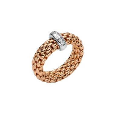 Ringe, Weißgold, FOPE Vendôme Flex'it Ring mit Diamanten