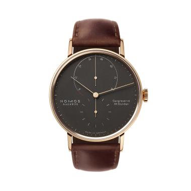 Unisex, Handaufzug, NOMOS Glashütte Lambda 39 samtschwarz