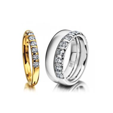 Ringe, Weißgold, Meister Memoireringe