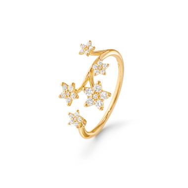         Gelbgold, Ringe, Ole Lynggaard Copenhagen Shooting Stars Ring groß