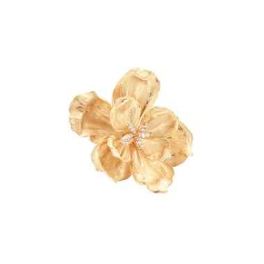 Accessoires/Sonstiges, Gelbgold, Ole Lynggaard Copenhagen Wild Rose Brosche