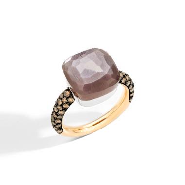 Ringe, Weißgold, Pomellato Nudo Ring Chocolate Maxi