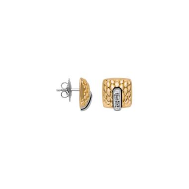 Ohrringe, Weißgold, FOPE Vendôme Gold Ohrstecker