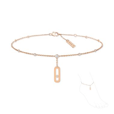 Armschmuck, Roségold, Messika Move Uno Fußkettchen