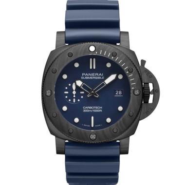 Herrenuhr, Automatik, Panerai Submersible QuarantaQuattro Carbotech™ Blu Abisso