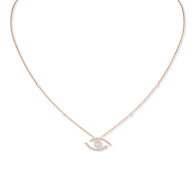         Roségold, Halsschmuck, Messika Lucky Eye Halskette