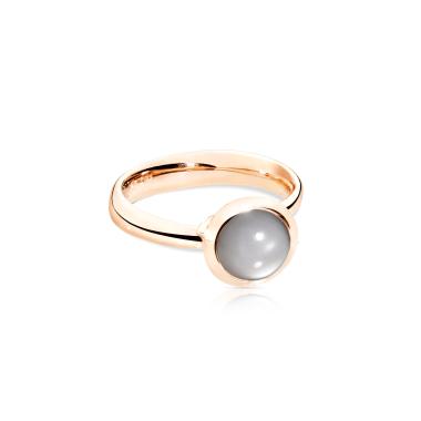 Ringe, Roségold, Tamara Comolli BOUTON Ring small grauer Mondstein