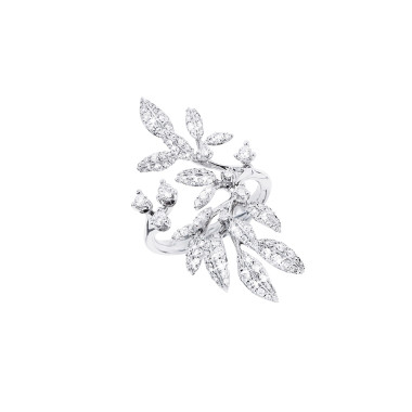 Ringe, Weißgold, Ole Lynggaard Copenhagen Winter Frost Ring Large