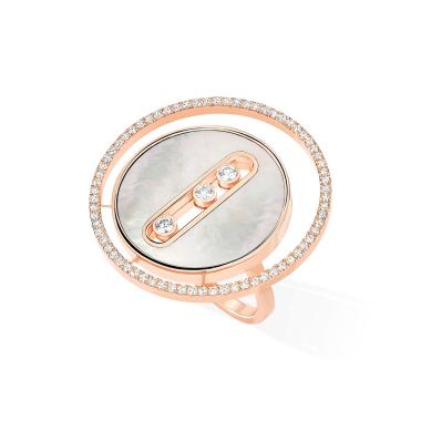 Ringe, Roségold, Messika Lucky Move GM Ring Perlmutt