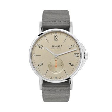 Unisex, Automatik, NOMOS Glashütte Ahoi neomatik 38 Datum sand