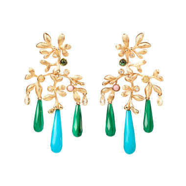         Gelbgold, Ohrringe, Ole Lynggaard Copenhagen Gipsy Ohrringe