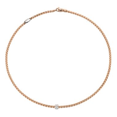 Halsschmuck, Weißgold, FOPE Eka Tiny Flex'it Collier