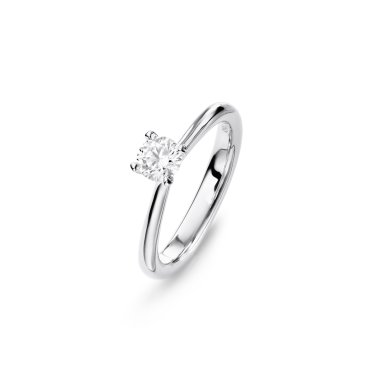 Ringe, Weißgold, Ole Lynggaard Copenhagen Classic Solitaire Ring