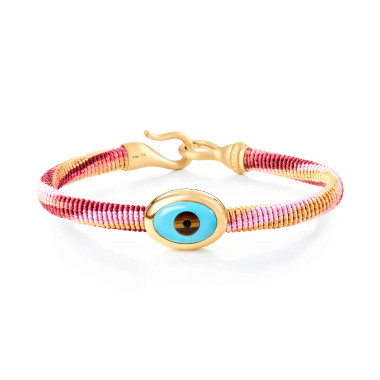         Gelbgold, Armschmuck, Ole Lynggaard Copenhagen Life Armband mit Evil Eye