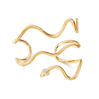         Gelbgold, Armschmuck, Ole Lynggaard Copenhagen Snakes Armreif groß