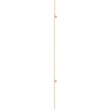 Halsschmuck, Roségold, Ole Lynggaard Copenhagen Lotus Kette gewunden medium