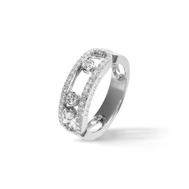 Ringe, Weißgold, Messika Move Classique Pavé Ring
