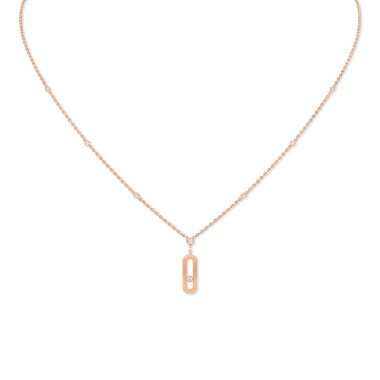         Roségold, Halsschmuck, Messika Lange Move Uno Halskette