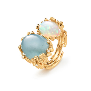         Gelbgold, Ringe, Ole Lynggaard Copenhagen BoHo Doppelring