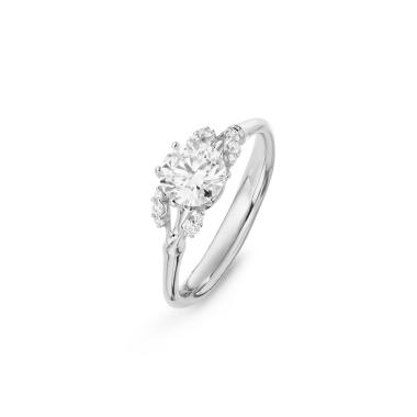 Ringe, Weißgold, Ole Lynggaard Copenhagen Winter Frost Solitaire Ring