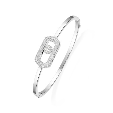 Armschmuck, Weißgold, Messika So Move Armreif
