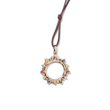 Halsschmuck, Roségold, Tamara Comolli GYPSY Anhänger Candy Sun large