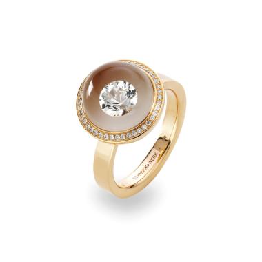 Ringe, Rotgold, Schmuckwerk Glasklar Ring