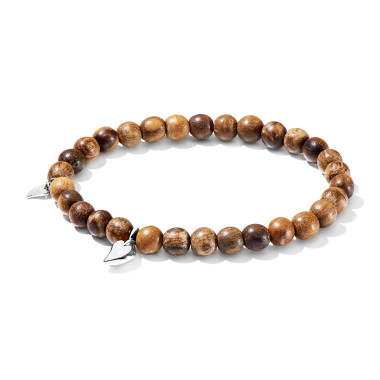         Weißgold, Armschmuck, Tamara Comolli INDIA Drop Armband mit Snakewood Large