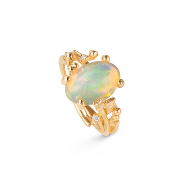 Gelbgold, Ringe, Ole Lynggaard Copenhagen BoHo Ring Small