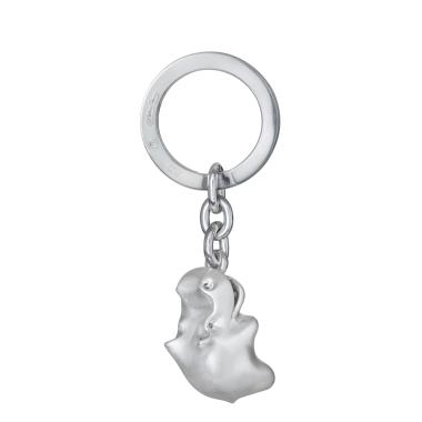 Accessoires/Sonstiges, Silber, Ole Lynggaard Copenhagen Hippopotamus Schlüsselanhänger