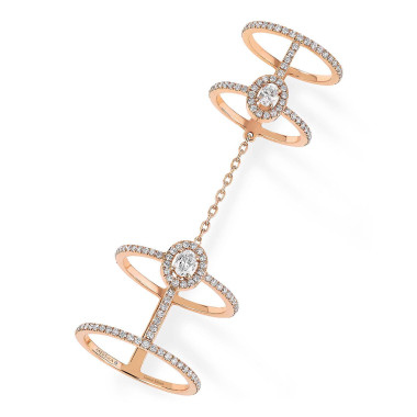         Roségold, Ringe, Messika Glam'azone Double Pavé Ring